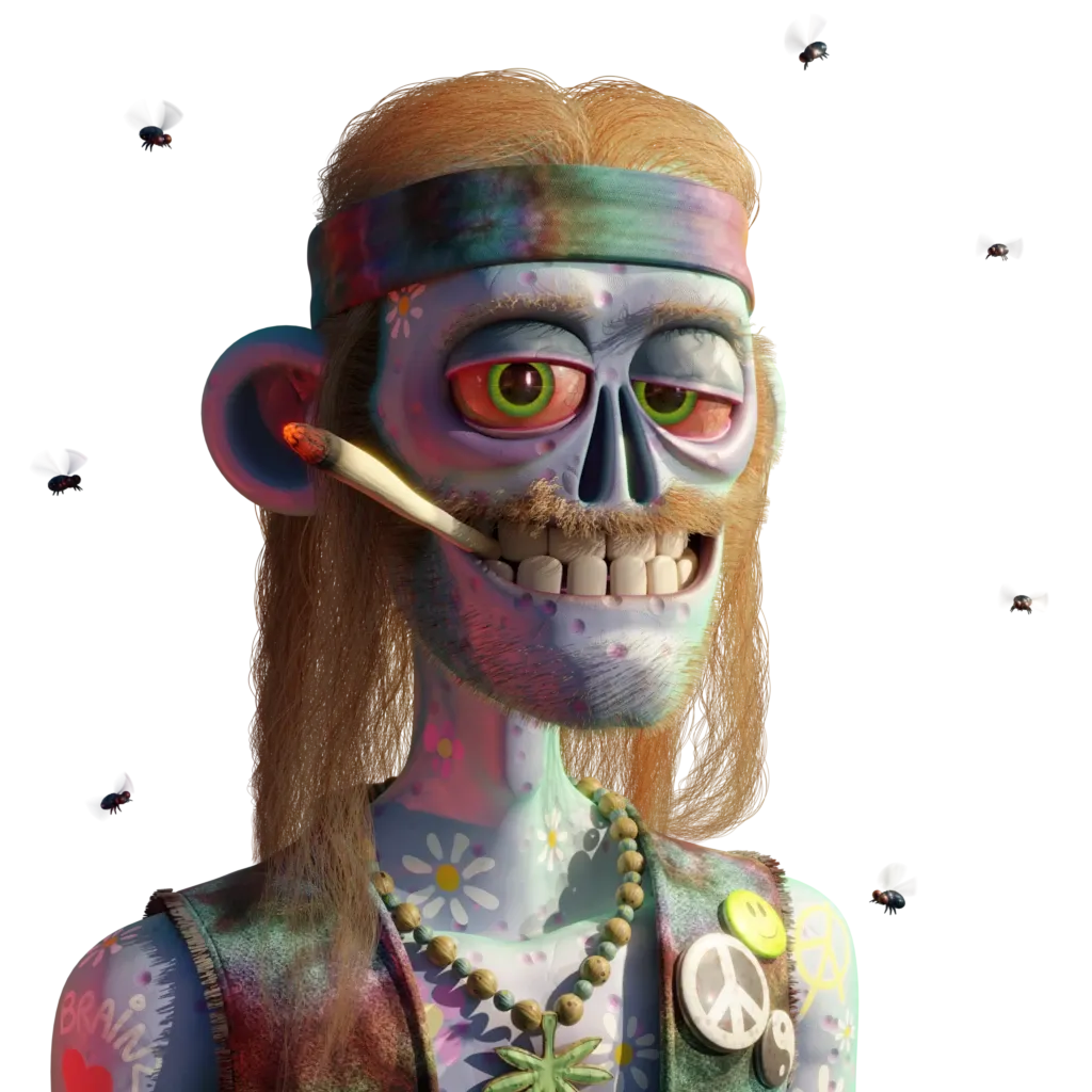 Baked Tezzomboi smoking weed